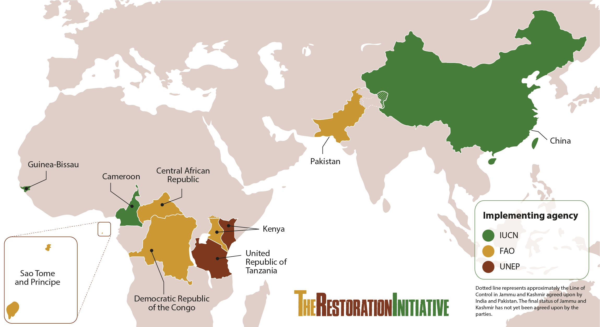 TRI Projects world map